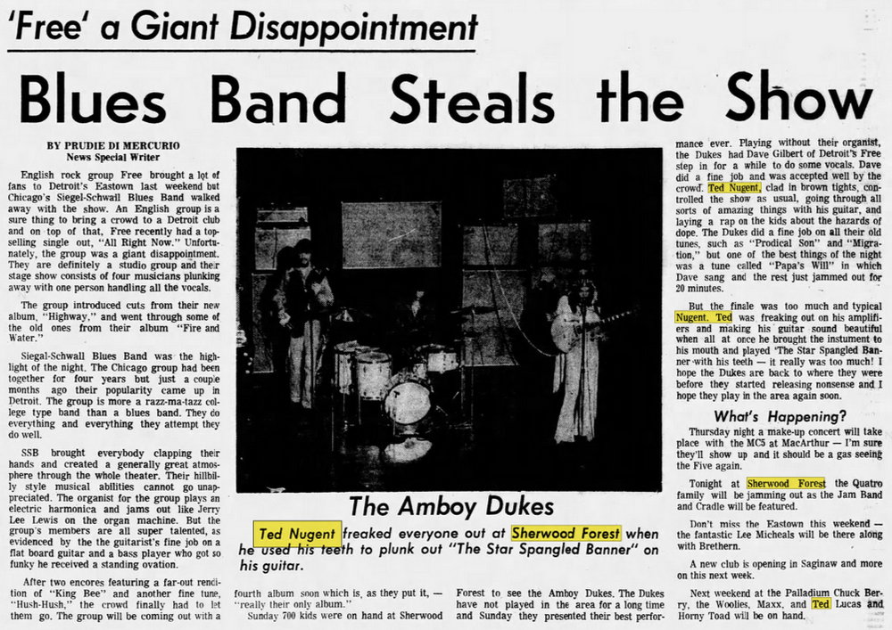 Sherwood Forest - Jan 17 1971 Article